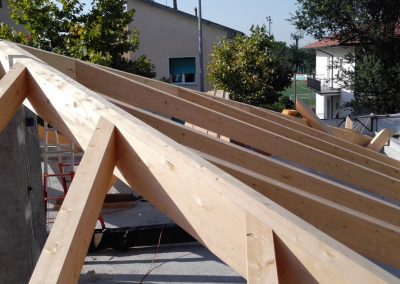 Rifacimento tetto in legno